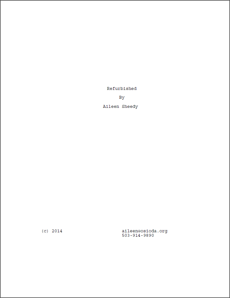 Refurbished title page